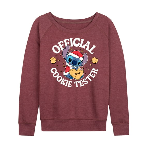 Lilo & Stitch - Official Cookie Tester - Women's Lightweight French Terry Long Sleeve Shirt