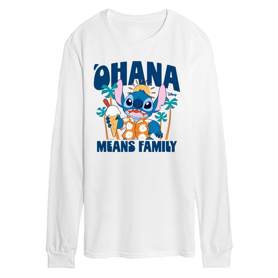 Lilo & Stitch - Ohana Family Fun Stitch - Men's Long Sleeve Graphic T-Shirt