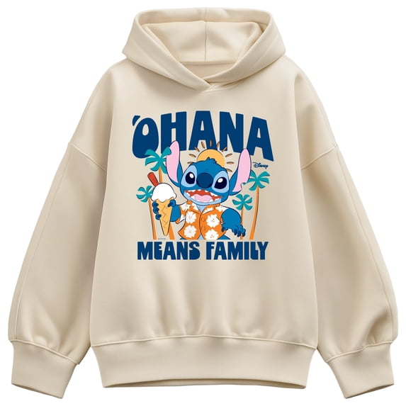 Lilo & Stitch - Ohana Family Fun Stitch - Women's Oversized Fleece Hoodie Sweatshirt