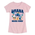 thumbnail image 1 of Lilo & Stitch - Ohana Family Fun Stitch - Youth Girls Fitted Short Sleeve T-Shirt, 1 of 4