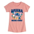 thumbnail image 1 of Lilo & Stitch - Ohana Family Fun Stitch - Youth Girls Fitted Short Sleeve T-Shirt, 1 of 4