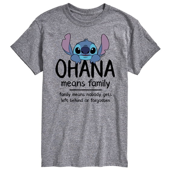 Lilo & Stitch - Ohana Means Family - Men's Short Sleeve Graphic T-Shirt