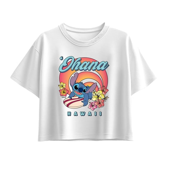 Lilo & Stitch - Ohana - Youth Girls Boxy T-Shirt
