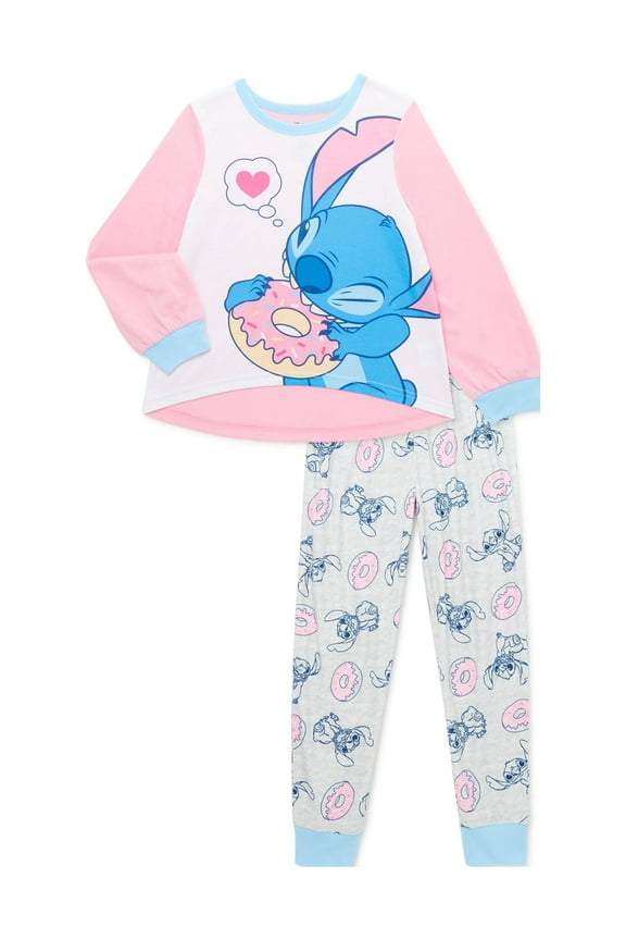 Pajama Set Fire Retardant Bunny Fleece Pajamas, Pink (2 Pack)