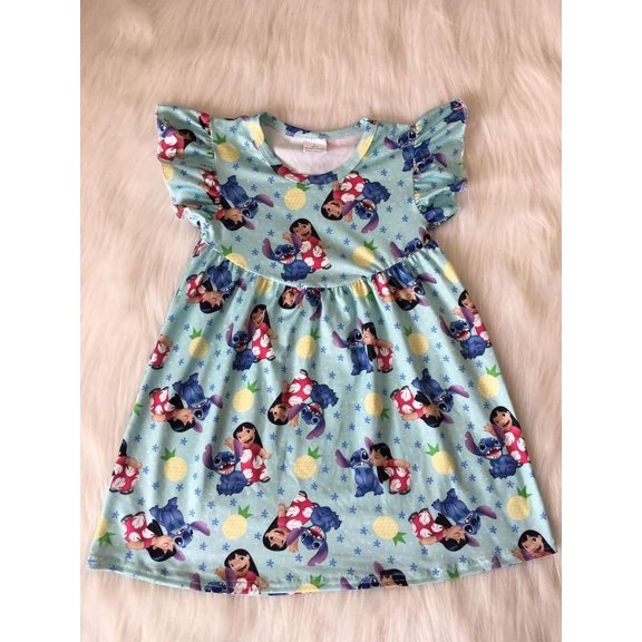 Lilo & Stitch Pearl Dress – Soft & Comfortable Princess Outfit for Girls Size 5T–6T