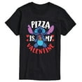 thumbnail image 1 of Lilo & Stitch - Pizza Is My Valentine - Men's Short Sleeve Graphic T-Shirt, 1 of 5