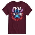 thumbnail image 1 of Lilo & Stitch - Pizza Is My Valentine - Men's Short Sleeve Graphic T-Shirt, 1 of 5