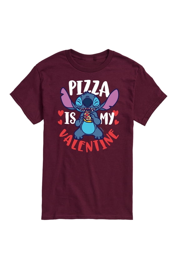 - Pizza Is My Valentine - Men's Short Sleeve Graphic T-Shirt