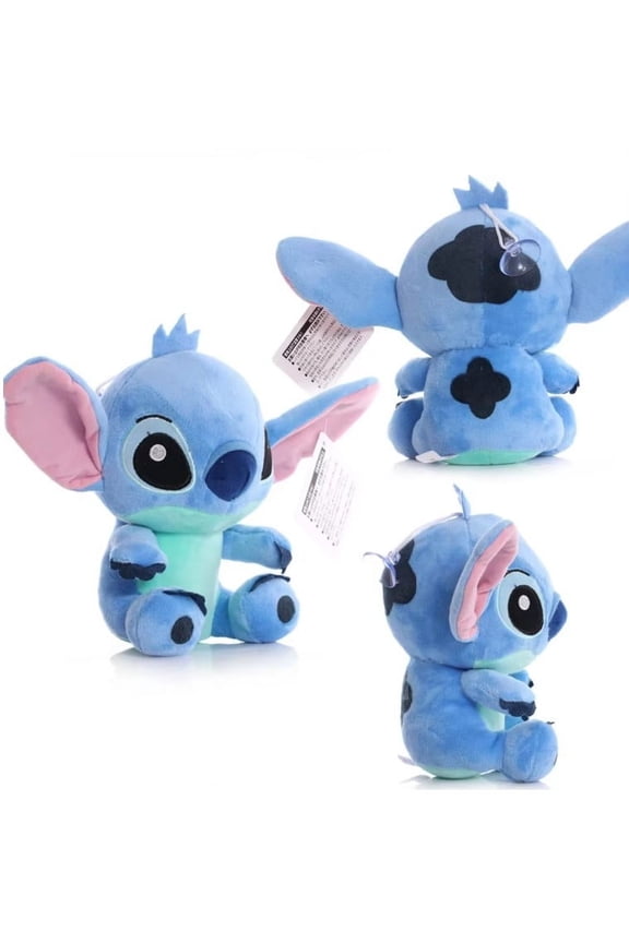 Lilo Stitch Plush Doll stuffed animal 6.5" tall with suction cup