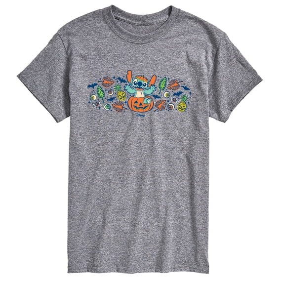 Lilo & Stitch - Pumpkin Florals Short Sleeve Graphic T-Shirt