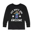 thumbnail image 1 of Lilo & Stitch - Red White And Awesome - Youth Long Sleeve Graphic T-Shirt, 1 of 5
