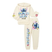 Lilo & Stitch Retro Hoodie & Joggers (Girl'), 2-Piece Set, Sizes 4-16