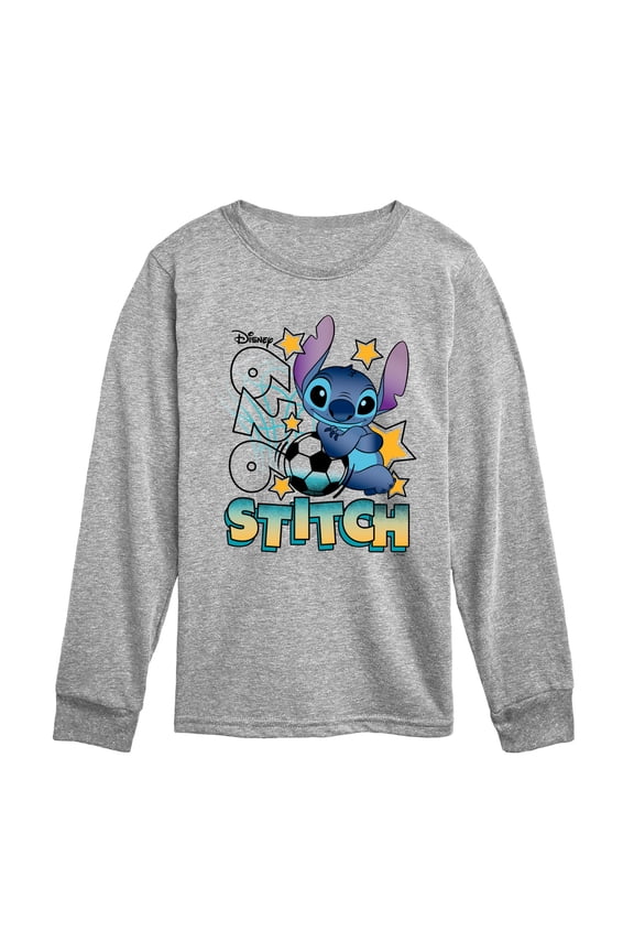- Retro Soccer Jersey - Youth Boys Long Sleeve Graphic T-Shirt
