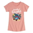thumbnail image 1 of Lilo & Stitch - Sandy And Bright - Girls Fitted Short Sleeve Tee, 1 of 5