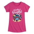 thumbnail image 1 of Lilo & Stitch - Sandy And Bright - Girls Fitted Short Sleeve Tee, 1 of 5
