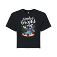 thumbnail image 1 of Lilo & Stitch - Sandy And Bright - Juniors Cropped Cotton Blend T-Shirt, 1 of 5