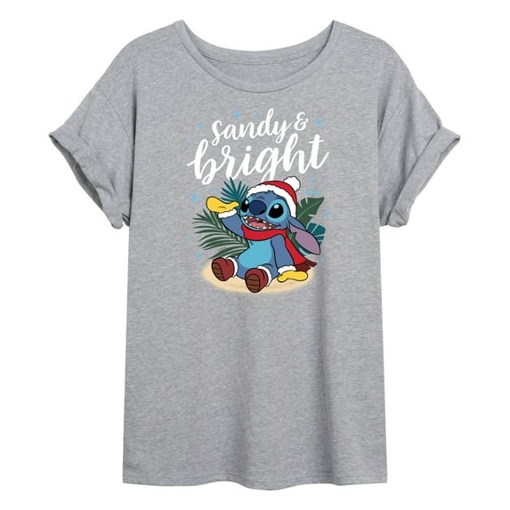 Lilo & Stitch - Sandy And Bright - Juniors Ideal Flowy Muscle T-Shirt