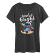 thumbnail image 1 of Lilo & Stitch - Sandy and Bright Christmas - Women's Short Sleeve Graphic T-Shirt, 1 of 5