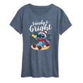 thumbnail image 1 of Lilo & Stitch - Sandy and Bright Christmas - Women's Short Sleeve Graphic T-Shirt, 1 of 5