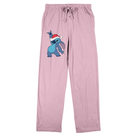 Lilo & Stitch Santa Hat Stitch Women’s Cradle Pink Sleep Pajama Pants
-XS