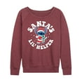 thumbnail image 1 of Lilo & Stitch - Santas Lil Helper - Women's Lightweight French Terry Long Sleeve Shirt, 1 of 5