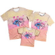 BANGYAN Lilo & Stitch Shirt Shirts T-Shirts Men Tops womens shirt Oversized Girl's T-shirt Costumes Accessories Hawaiian Tops&t-shirts(Child 100)