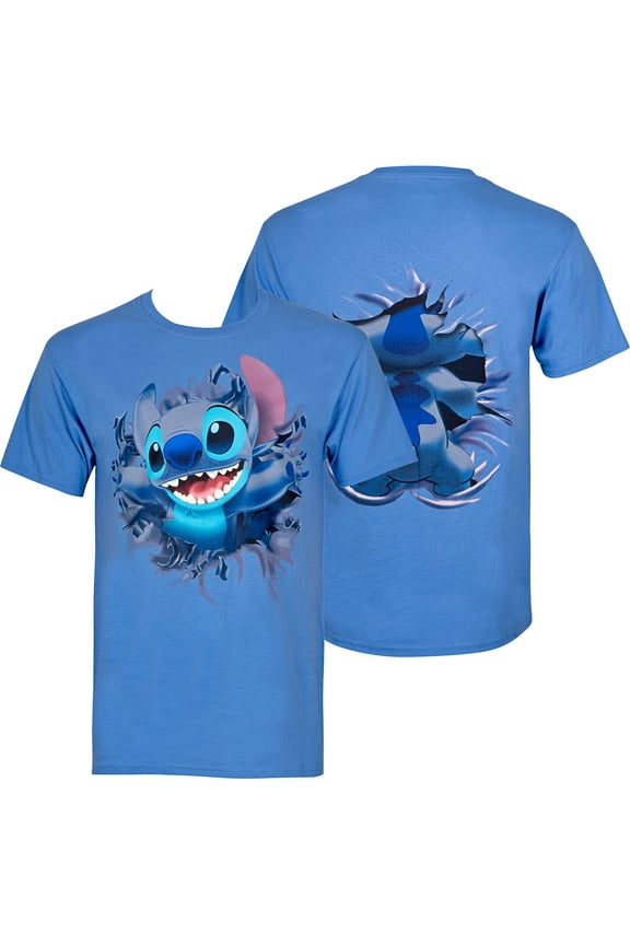 Short Sleeve Crew Neck T-Shirt Bursting Through T-Shirt (Men's)