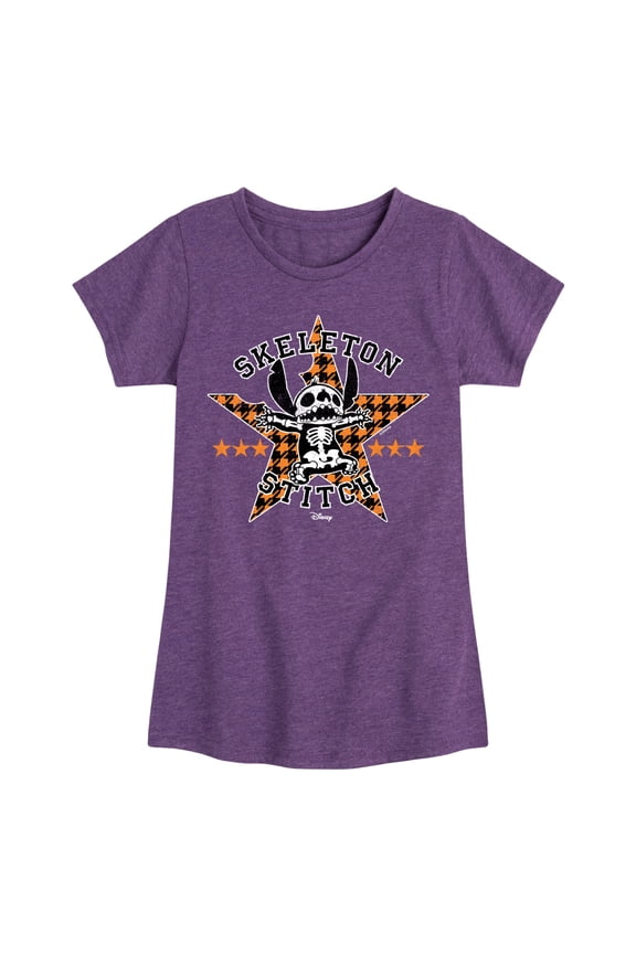 - Skeleton Stitch - Toddler And Youth Girls Short Sleeve Graphic T-Shirt