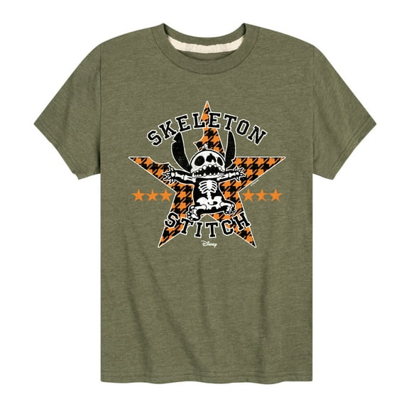 Lilo & Stitch - Skeleton Stitch - Toddler And Youth Short Sleeve Graphic T-Shirt