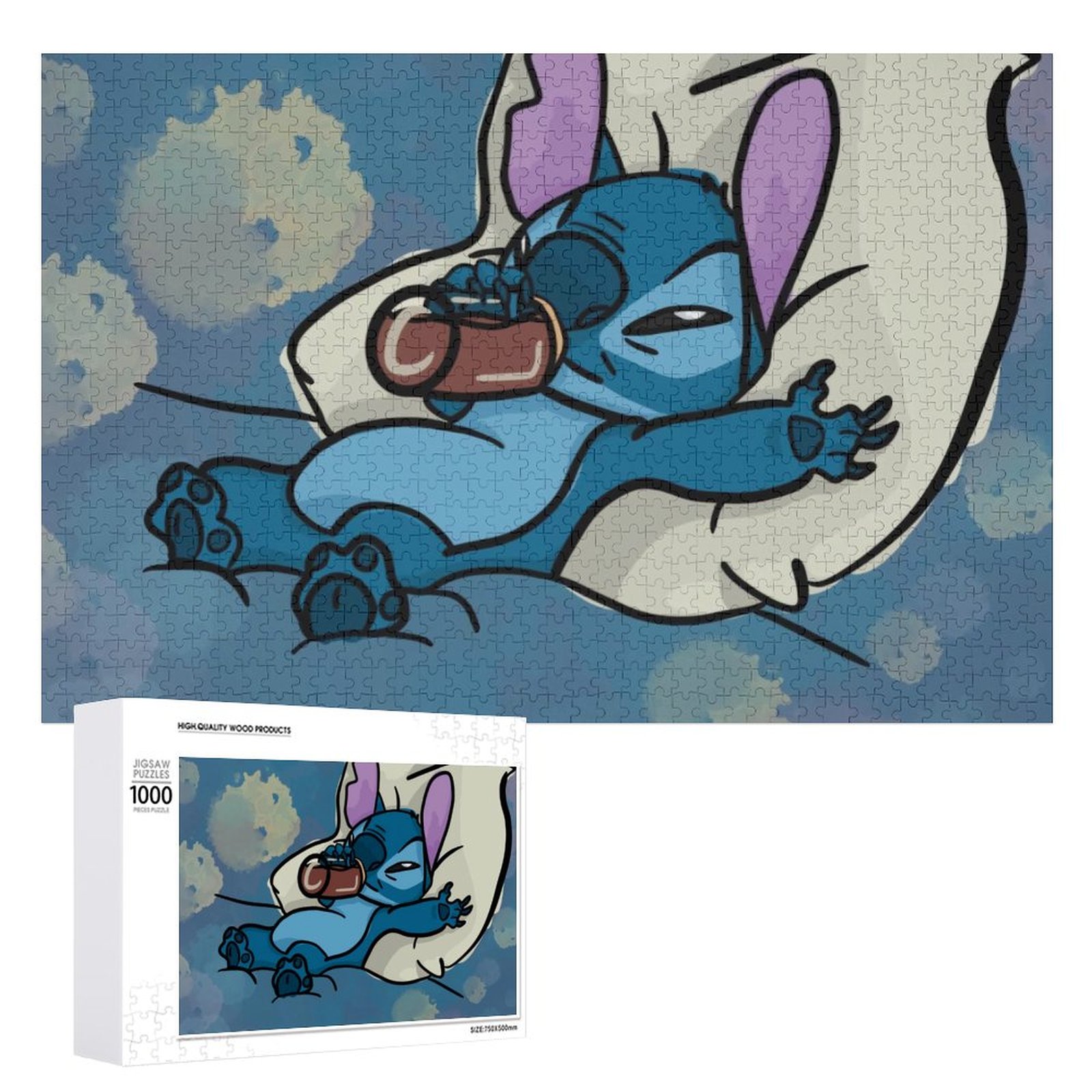 Lilo & Stitch - Sleepy Stitch Puzzles- 1000 Piece Jigsaw Puzzle for ...