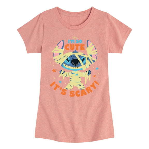 Lilo & Stitch - So Cute It's Scary - Toddler And Youth Girls Short Sleeve Graphic T-Shirt