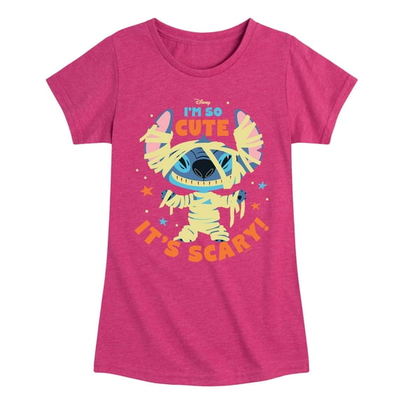 Lilo & Stitch - So Cute It's Scary - Toddler And Youth Girls Short Sleeve Graphic T-Shirt