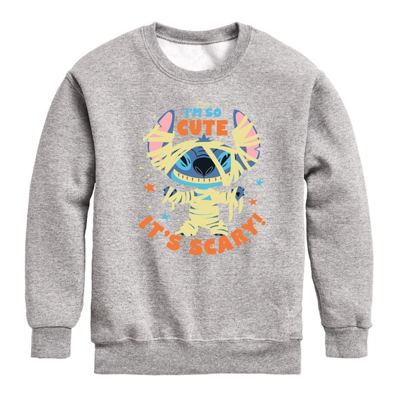 Lilo & Stitch - So Cute it's Scary - Toddler And Youth Crewneck Fleece Sweatshirt