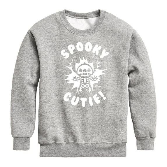 Lilo & Stitch - Spooky Cutie - Toddler And Youth Crewneck Fleece Sweatshirt