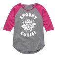 thumbnail image 1 of Lilo & Stitch - Spooky Cutie - Toddler And Youth Girls Raglan Graphic T-Shirt, 1 of 5