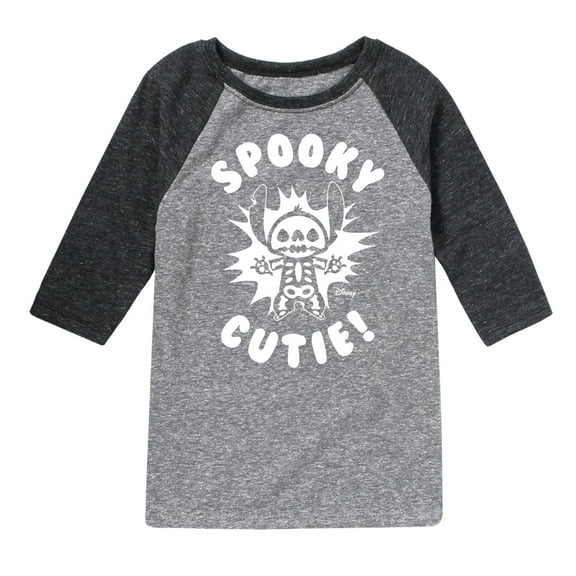 Lilo & Stitch - Spooky Cutie - Toddler And Youth Raglan Graphic T-Shirt