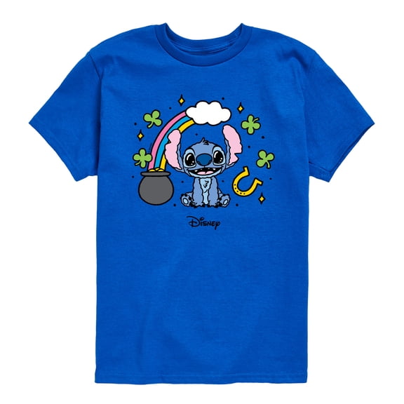 Lilo & Stitch - St Paddys Stitch - Youth Boys Short Sleeve Graphic T-Shirt