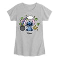 thumbnail image 1 of Lilo & Stitch - St Paddys Stitch  - Youth Girls Fitted Short Sleeve T-Shirt, 1 of 3