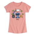 thumbnail image 1 of Lilo & Stitch - St Paddys Stitch  - Youth Girls Fitted Short Sleeve T-Shirt, 1 of 4