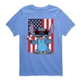 thumbnail image 1 of Lilo & Stitch - Stitch Americool - Youth Boys Short Sleeve Graphic T-Shirt, 1 of 3
