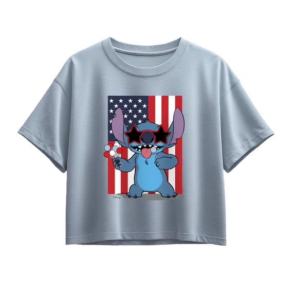 Lilo & Stitch - Stitch Americool - Youth Girls Boxy T-Shirt