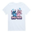 thumbnail image 1 of Lilo & Stitch - Stitch And Angel Graffiti - Youth Boys Short Sleeve Graphic T-Shirt, 1 of 4