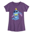 thumbnail image 1 of Lilo & Stitch - Stitch And Chicks Girls' Fitted Short Sleeve Graphic T-Shirt, 1 of 4