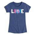 thumbnail image 1 of Lilo & Stitch - Stitch & Angel Love - Youth Girls Fitted Short Sleeve T-Shirt, 1 of 4