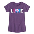 thumbnail image 1 of Lilo & Stitch - Stitch & Angel Love - Youth Girls Fitted Short Sleeve T-Shirt, 1 of 4