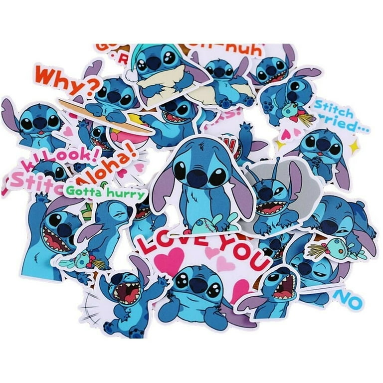 Lilo & Stitch Stitch Character Set of 35 Mini Assorted Stickers Decal Set