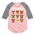 thumbnail image 1 of Lilo & Stitch - Stitch Costumes - Toddler And Youth Girls Raglan Graphic T-Shirt, 1 of 5
