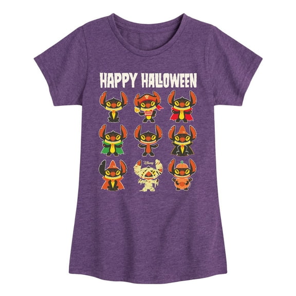 Lilo & Stitch - Stitch Costumes - Toddler And Youth Girls Short Sleeve Graphic T-Shirt