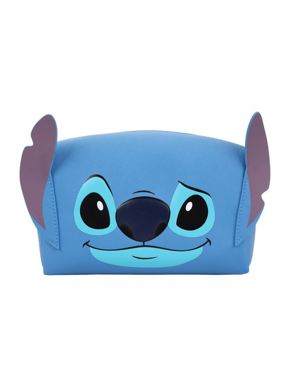 Lilo & Stitch Stitch Face Cosmetic Makeup Bag With 3D Ears