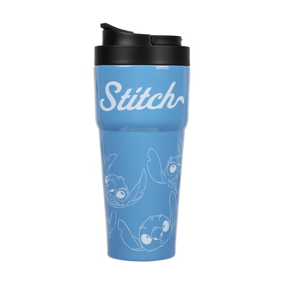 Lilo & Stitch Stitch Faces Blue 27 Oz Stainless Steel Coffee Tumbler